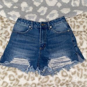 Blue Jean shorts by mustard seed
